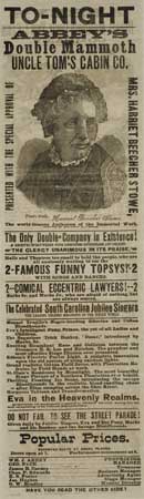 Appraisal: SLAVERY AND ABOLITION--STOWE HARRIET BEECHER To-Night Abbey's Double Mammoth Uncle