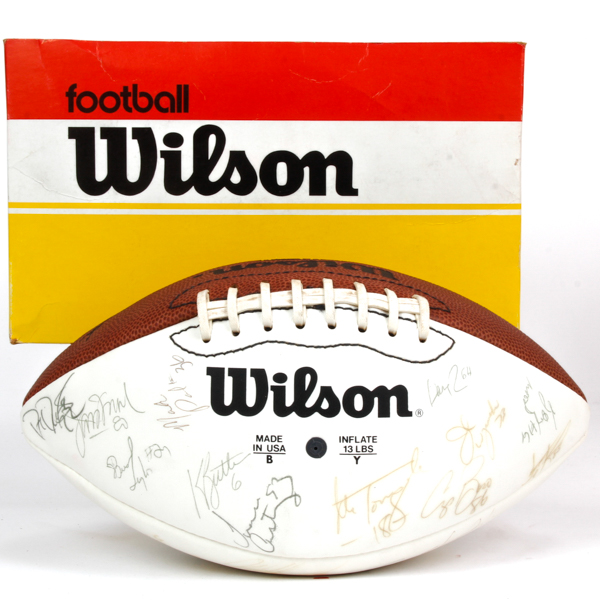 Appraisal: Chicago Bears signed football Approx signatures