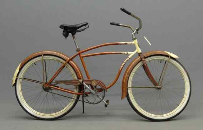 Appraisal: Post war Schwinn ''The World'' balloon bicycle Very original including