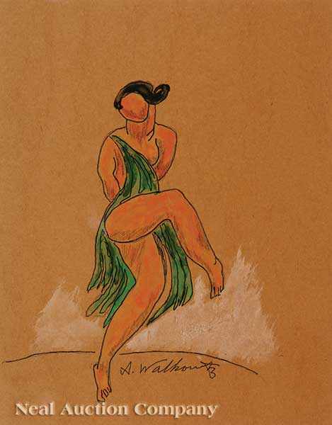 Appraisal: Abraham Walkowitz American - a collection of watercolors including Isadora