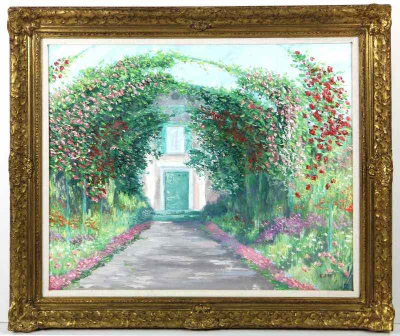 Appraisal: Impressionist School Paintingoil on canvas signed ''CJH'' in lower right