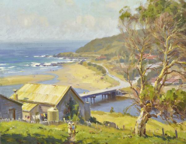 Appraisal: WILLIAM ROWELL - Wye River Vista oil on canvas WILLIAM