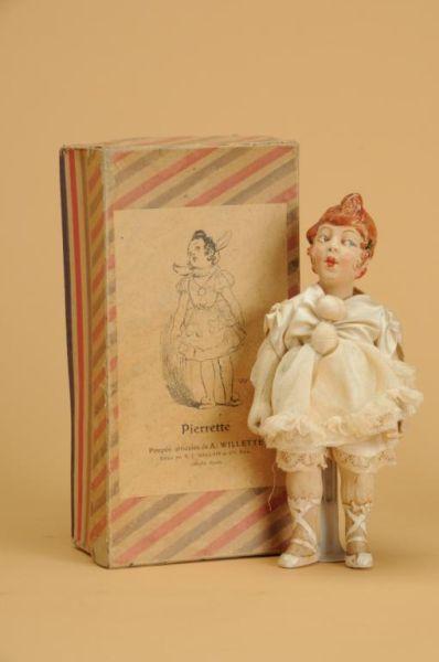 Appraisal: Pierrette with Original Box France ca all composition doll with