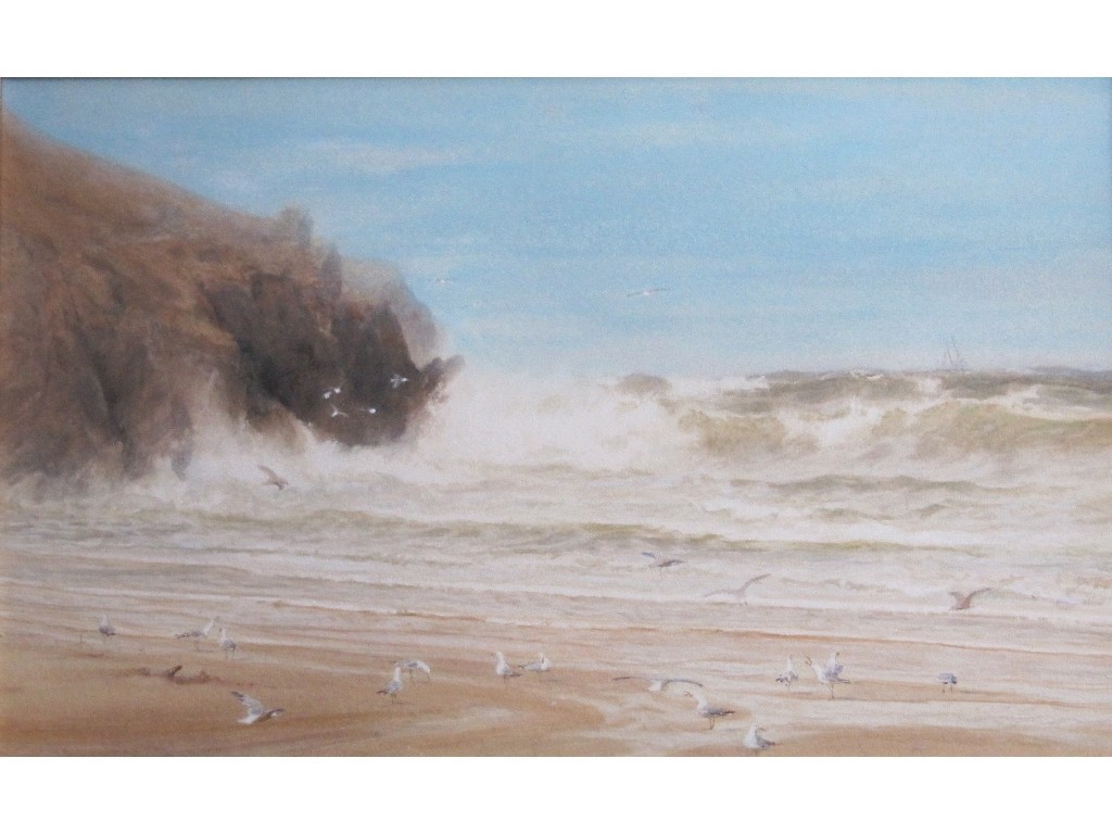 Appraisal: CHARLES SIM MOTTRAM RBA fl - Watercolour 'Near Newquay' signed