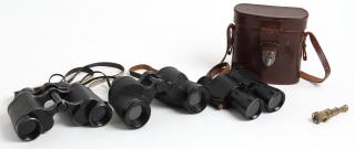 Appraisal: Pairs of Vintage Binoculars inc Zeiss Comprising a cased set