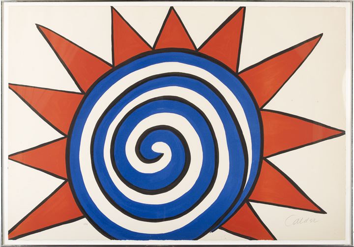 Appraisal: Alexander Calder American New York - Spiral Sun color lithograph