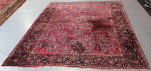 Appraisal: Roomsize Sarouk Carpet From a Bronxville NY estate Dimensions '