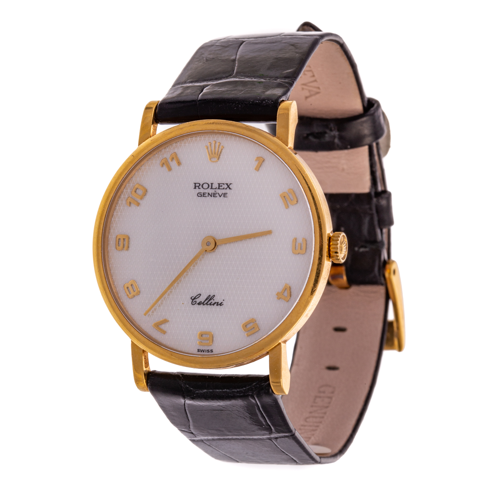 Appraisal: A ROLEX CELLINI WATCH WITH MOP DIAL IN K K