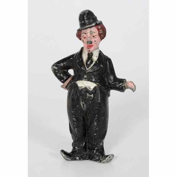 Appraisal: Charlie Chaplin Cast Iron Doorstop American a rare lead polychrome