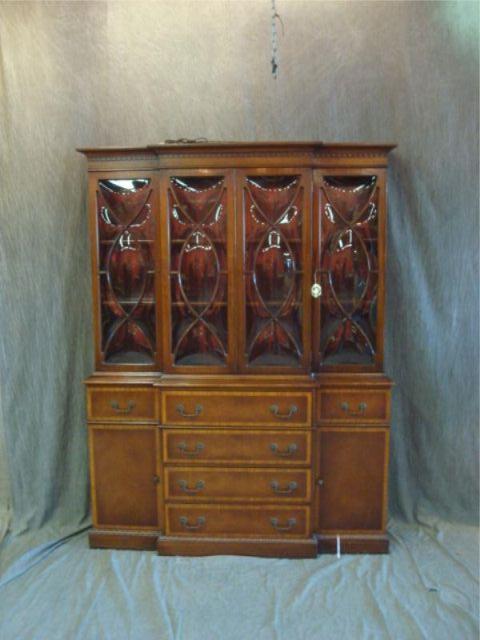 Appraisal: Mahogany Crown Glass China Cabinet From a Brooklyn NY home