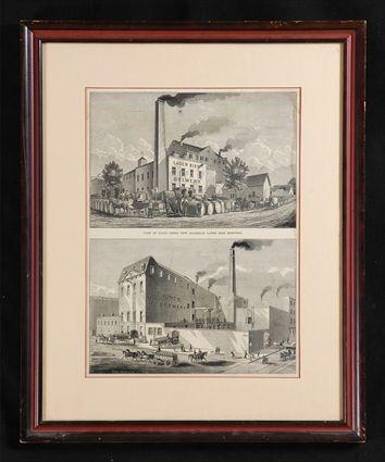 Appraisal: ASHER-ADAMS PUBL NEW ROCHELLE BREWERIES Engraving x in image sight