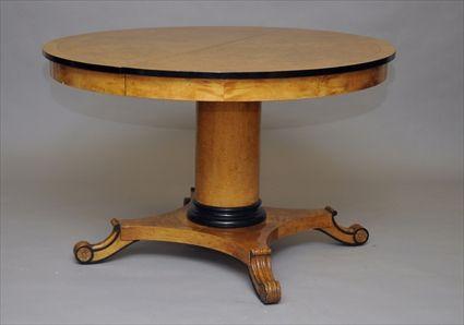 Appraisal: Biedermeier-Style Extending Dining Table