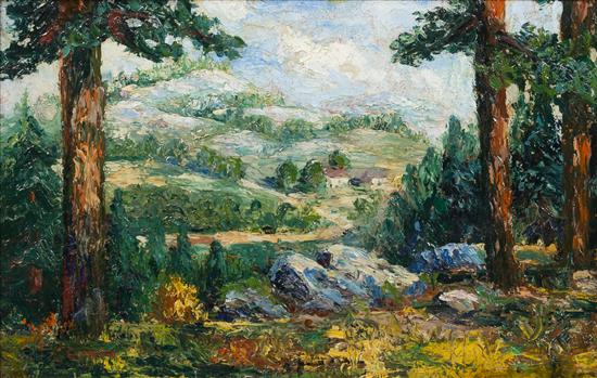 Appraisal: Sale Lot Ernest Lawson American New England Landscape oil on