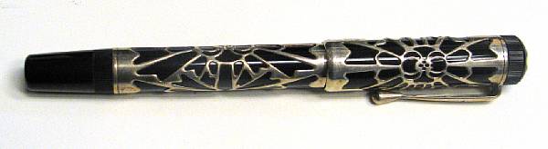 Appraisal: MONT BLANC Resin and Sterling Silver Octavian Fountain Pen Black