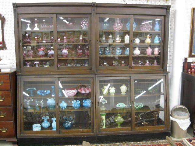 Appraisal: Large Display Cabinet from Barbers Shop circa backbar style great