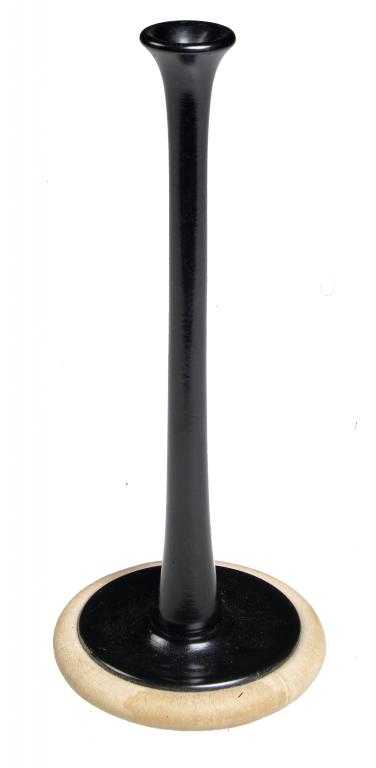 Appraisal: AN EBONY MONAURAL STETHOSCOPE with rubber percussor on the earplate