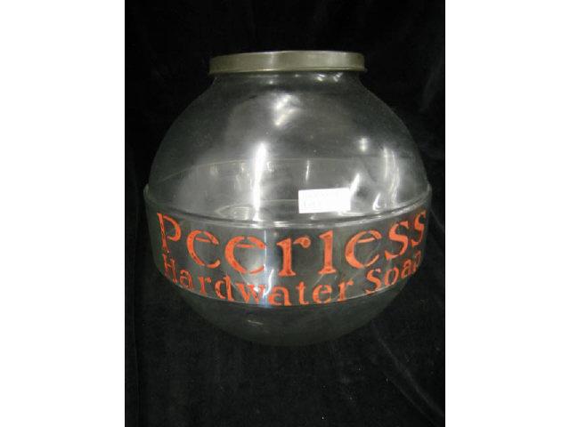 Appraisal: Antique Store Display Jar for Peerless Hardware Soap diameter