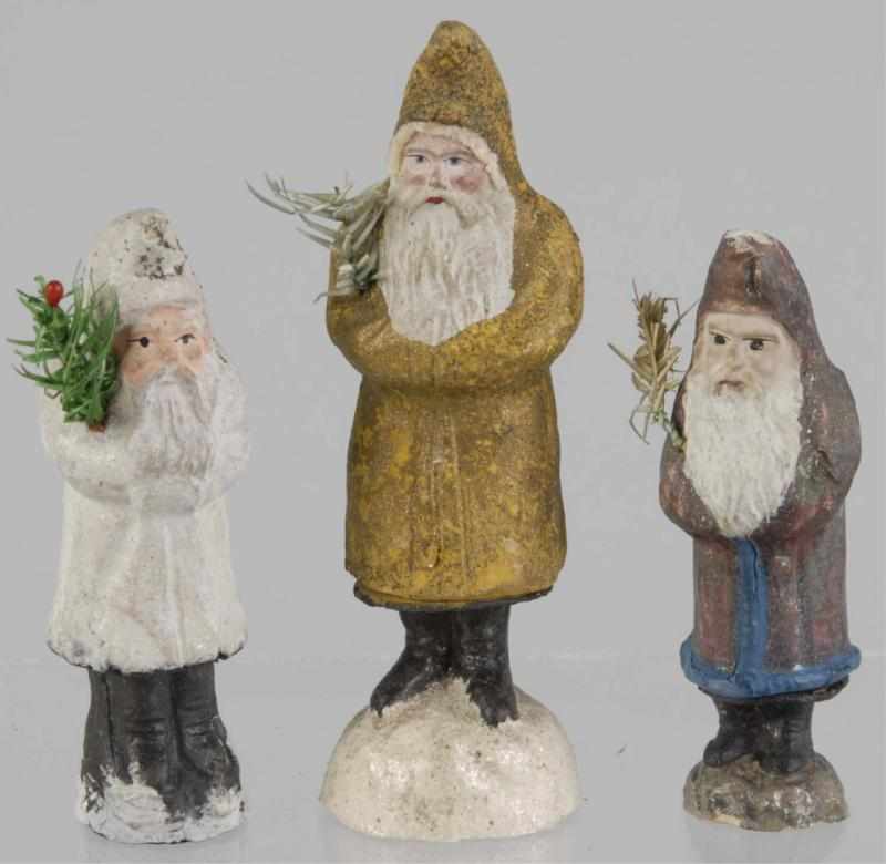 Appraisal: Lot of Belsnickel Santas Description Includes two candy containers one