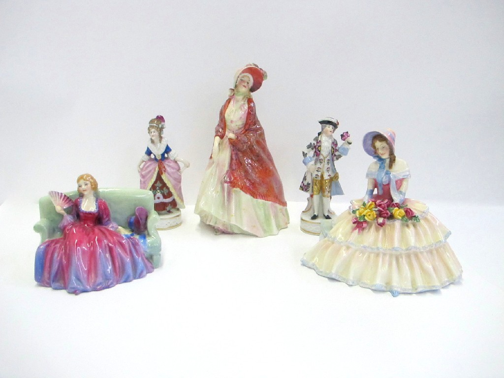 Appraisal: Three Royal Doulton figures 'Sweet and Twenty' HN 'Day Dreams'