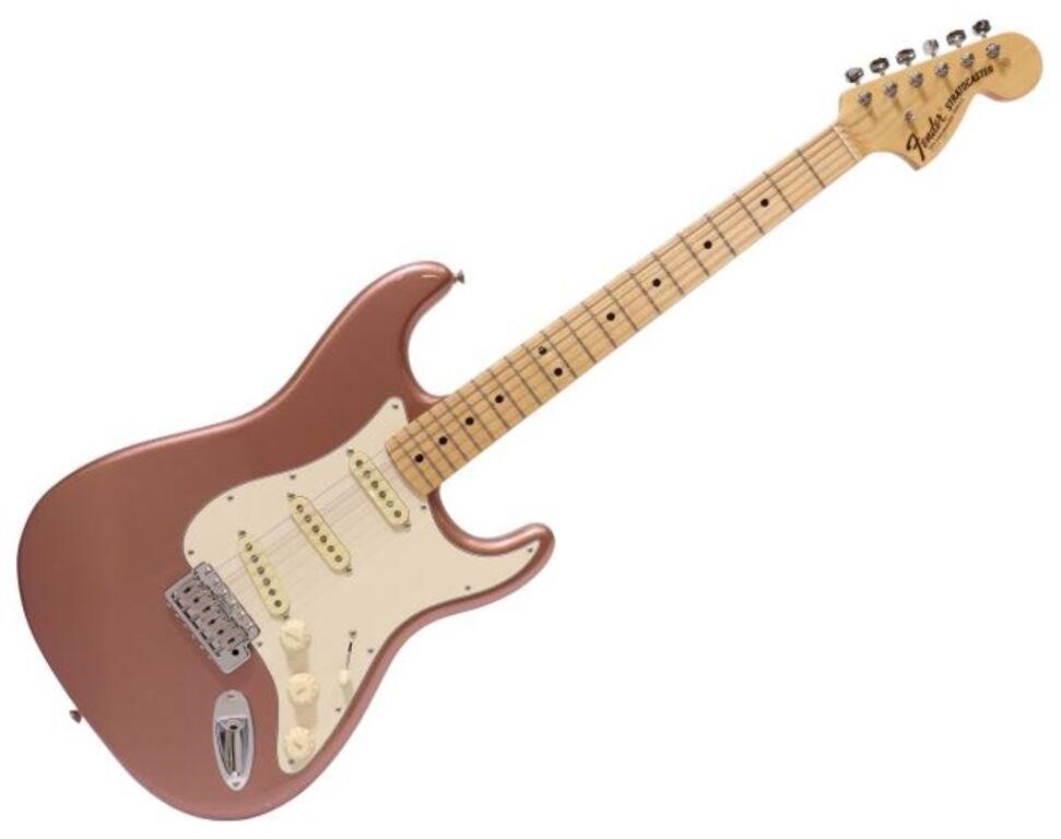 Appraisal: Fender s Stratocaster in rare Burgundy Mist Metallic color stamped