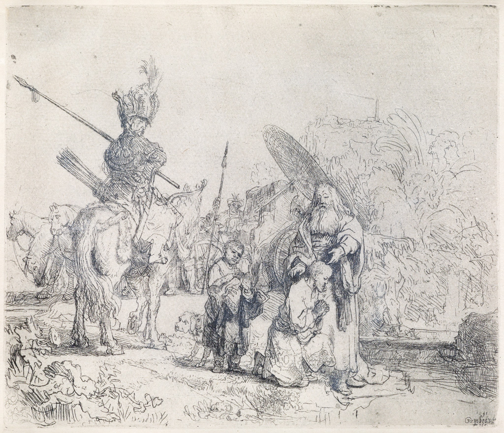 Appraisal: REMBRANDT VAN RIJN The Baptism of the Eunuch Etching and