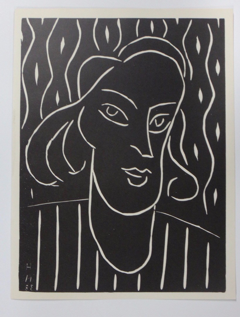 Appraisal: Henri Matisse - Teeny linocut unframed cm x cm DDS