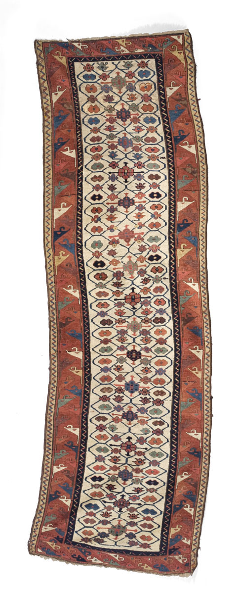 Appraisal: KURDISH RUG NORTHWEST PERSIA LATE NINETEENTH CENTURY The cream field