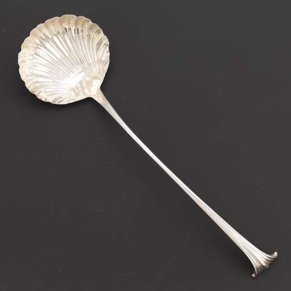 Appraisal: ENGLISH GEORGE III STERLING SILVER SHELL FORM LADLE LONDON DATED