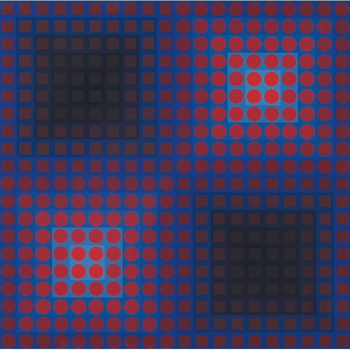 Appraisal: Victor Vasarely French Hungarian - ''Untitled '' c screenprint ''