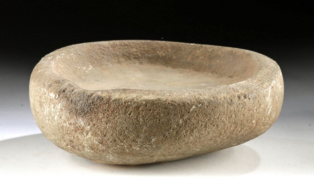 Appraisal: Ancient Pacific Northwest Stone Mortar Bowl Native American First Nations