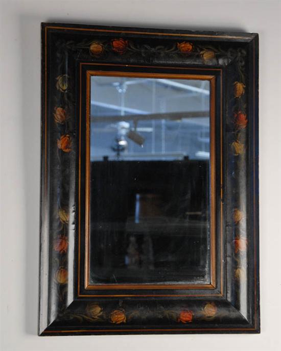 Appraisal: A th C Handpainted Wall Mirror having a molded frame