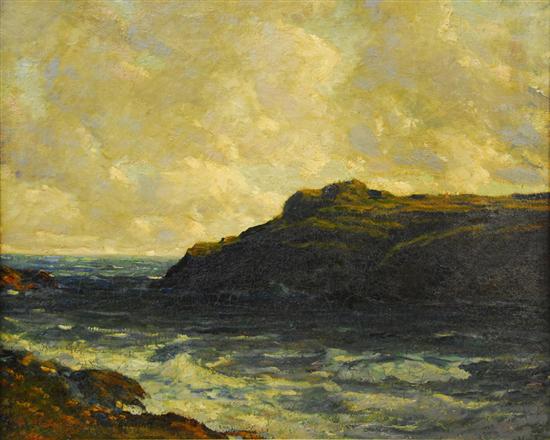 Appraisal: PAUL DOUGHERTY American - SEASIDE BLUFF AT DUSK oil on