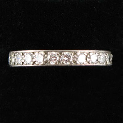 Appraisal: A diamond set full circle eternity ring Size P