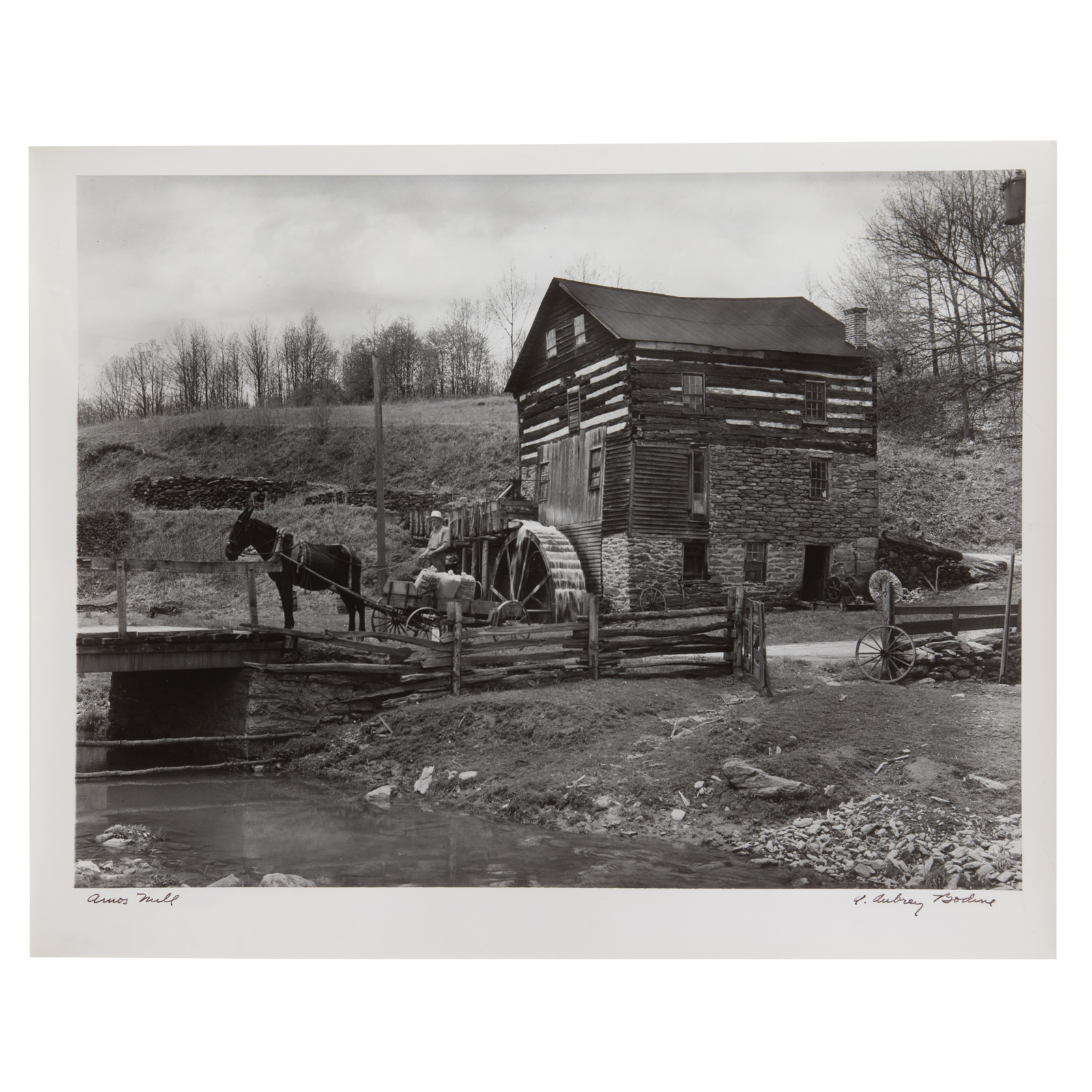 Appraisal: A AUBREY BODINE AMOS MILL PHOTOGRAPH American - Gelatin silver