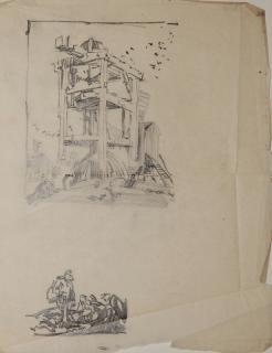 Appraisal: Frank Brangwyn graphite Frank Brangwyn British - - ''Study for