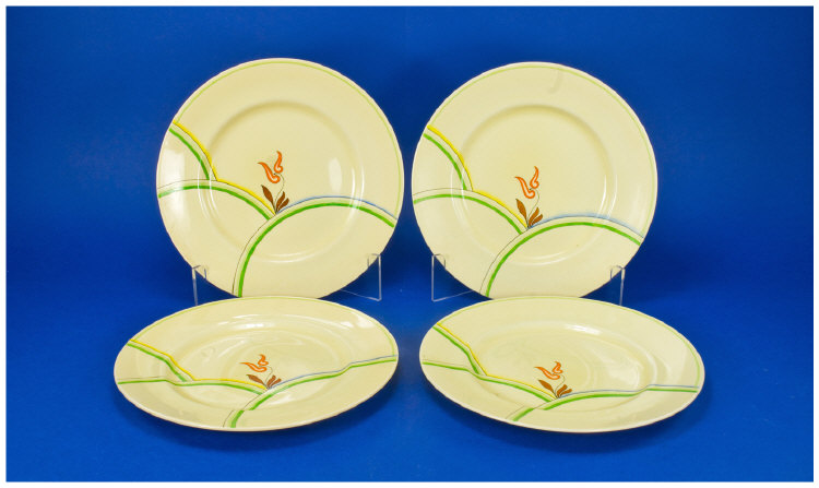 Appraisal: Royal Doulton 's Cabinet Plates in total D Dubarry pattern