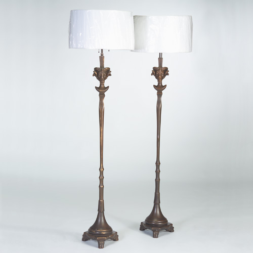 Appraisal: T H ROBSJOHN-GIBBINGS Attr Pair of floor lamps each with