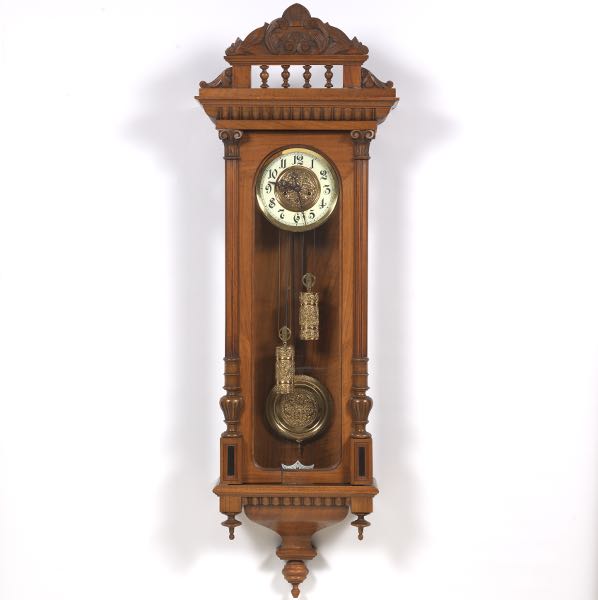 Appraisal: GUSTAV BECKER REGULATOR HOUR HALF-HOUR STRIKE CLOCK x x The