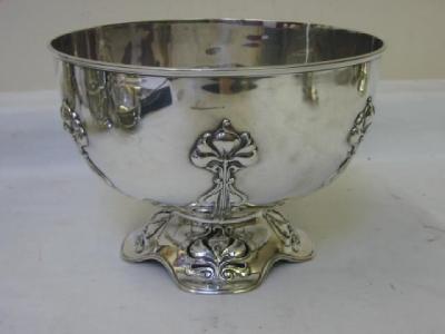 Appraisal: A PUNCH BOWL of circular form with moulded rim applied