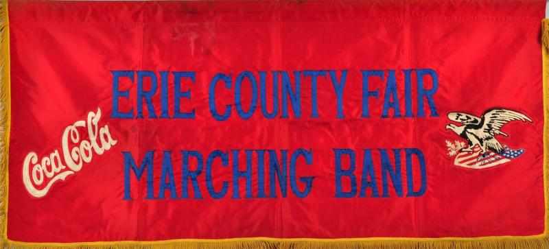 Appraisal: s Coca-Cola Marching Band Banner Description Some mild fold marks