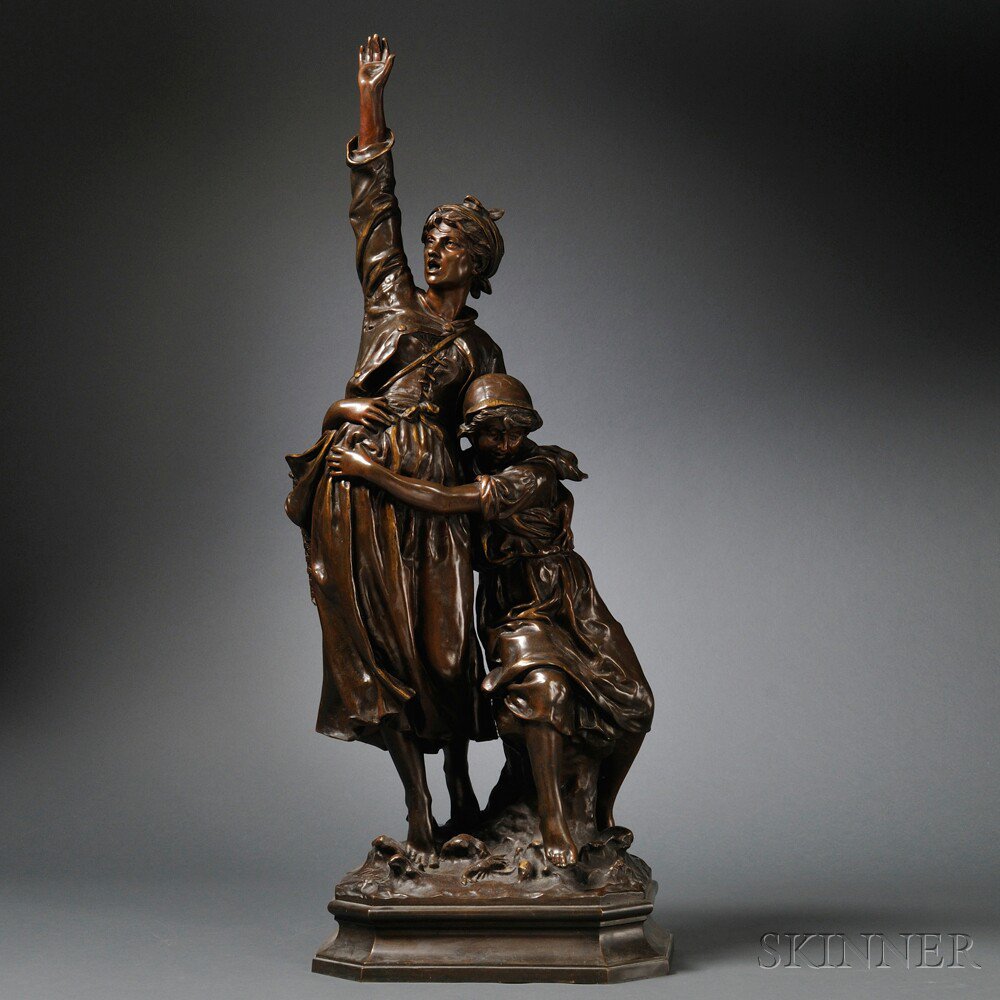 Appraisal: After Jean Didier Debut French - Bronze Figure of Clam