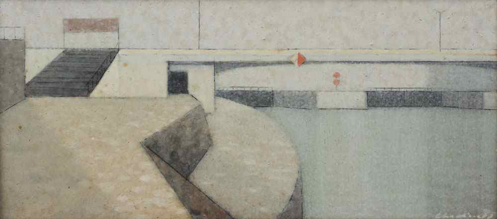 Appraisal: CHADIMA Jiri Czechoslovakian - ''White Bridge of Prague'' Tempera Masonite