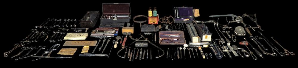 Appraisal: Group Of Dr Robert Price Vintage Medical Tools Group Of