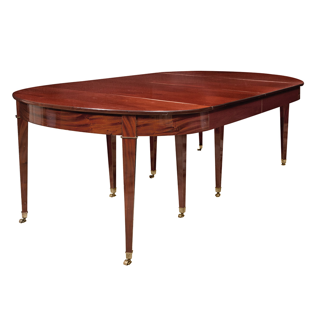 Appraisal: Louis XVI Style Mahogany Extension Dining Table th Century The