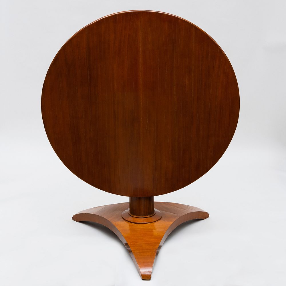 Appraisal: Fine Italian Late Neoclassical Walnut Tilt Top Center Table x