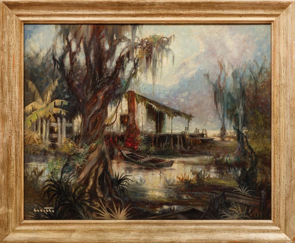 Appraisal: Colette Pope Heldner American Louisiana - Swamp Idyl Louisiana Bayou