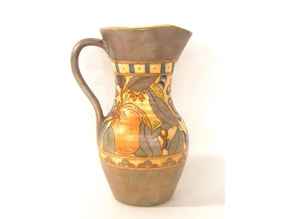 Appraisal: Charlotte Rhead Bursley Ware 'Oranges and Lemons' jug pattern TL