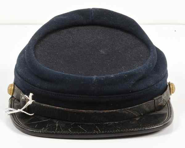 Appraisal: Indian Wars-Era Infantry Kepi Blue body leather visor satin lining