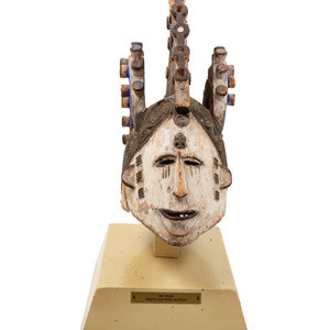 Appraisal: An Igbo Painted Wood Mask Nigeria Mid- th Century Height