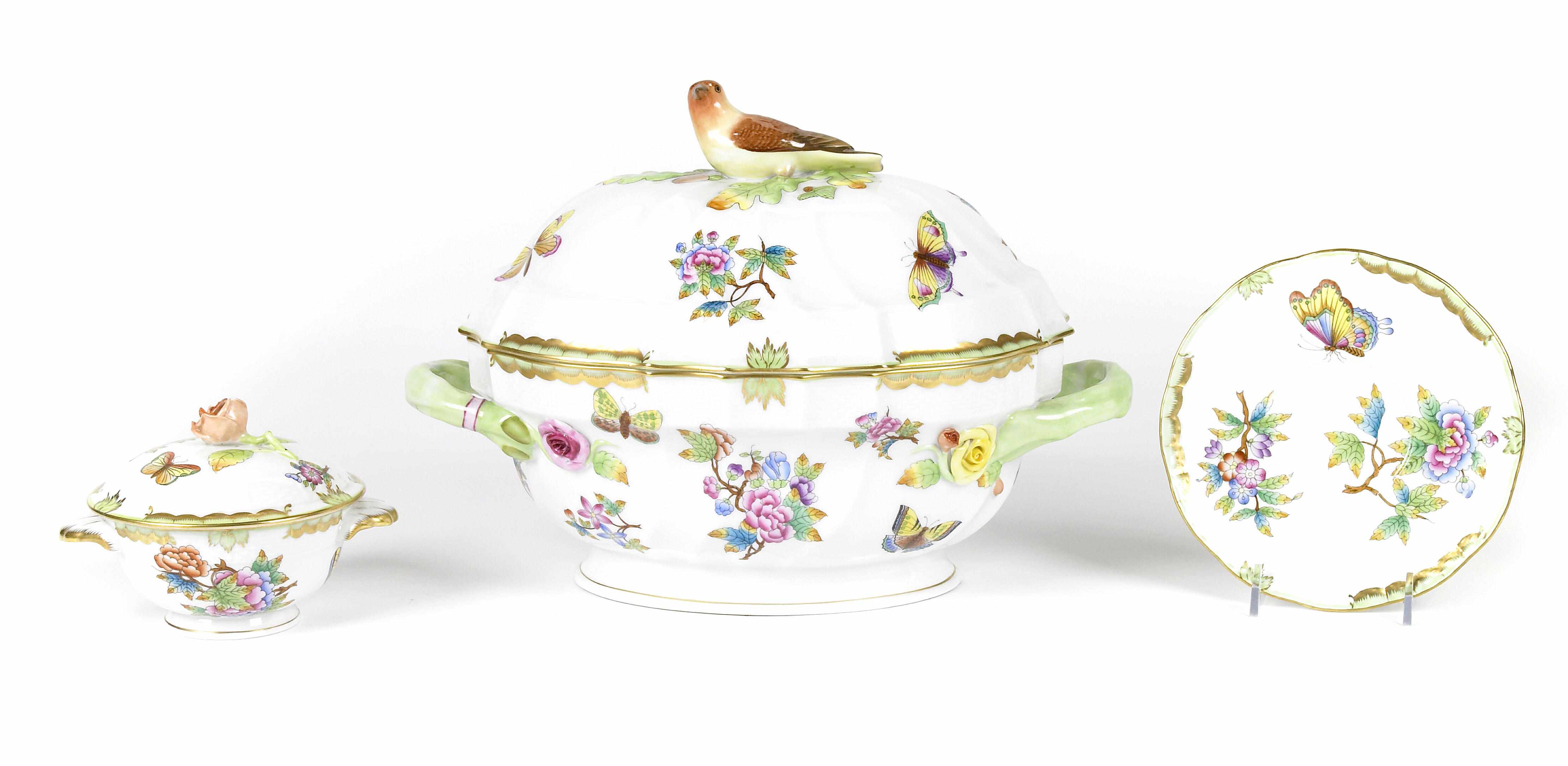 Appraisal: A group of two Herend porcelain part services in the